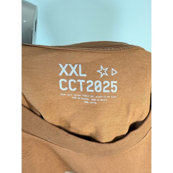 Beyoncé Cowboy Carter Face Brown / Orange Tour T-shirt NWOT - Picture 2 of 8